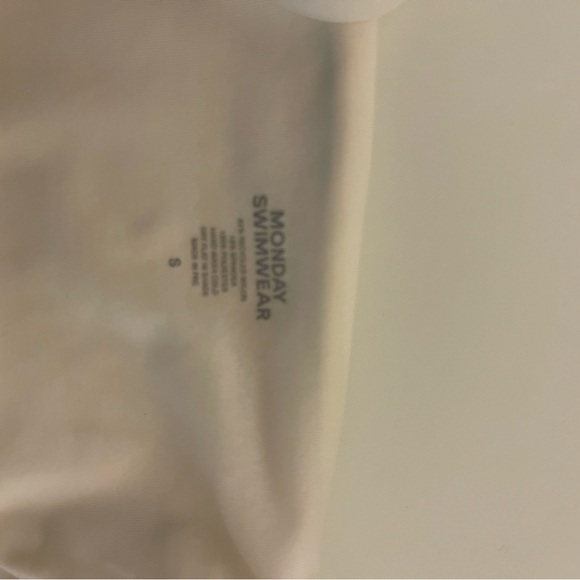 Monday swimwear Palma top and bottom 
Size small 
color is ivory - Picture 8 of 8